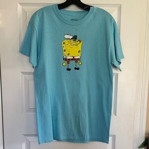 Nickelodeon Light Blue SpongeBob Graphic Tee